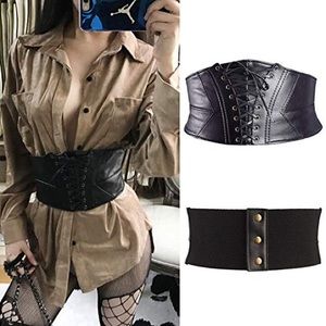 Black faux Leather corset belt 🖤